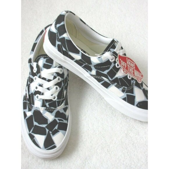 Vans Women's Era Mosaic Checkerboard Canvas Shoes Multi Black True White NIB - Picture 4 of 5